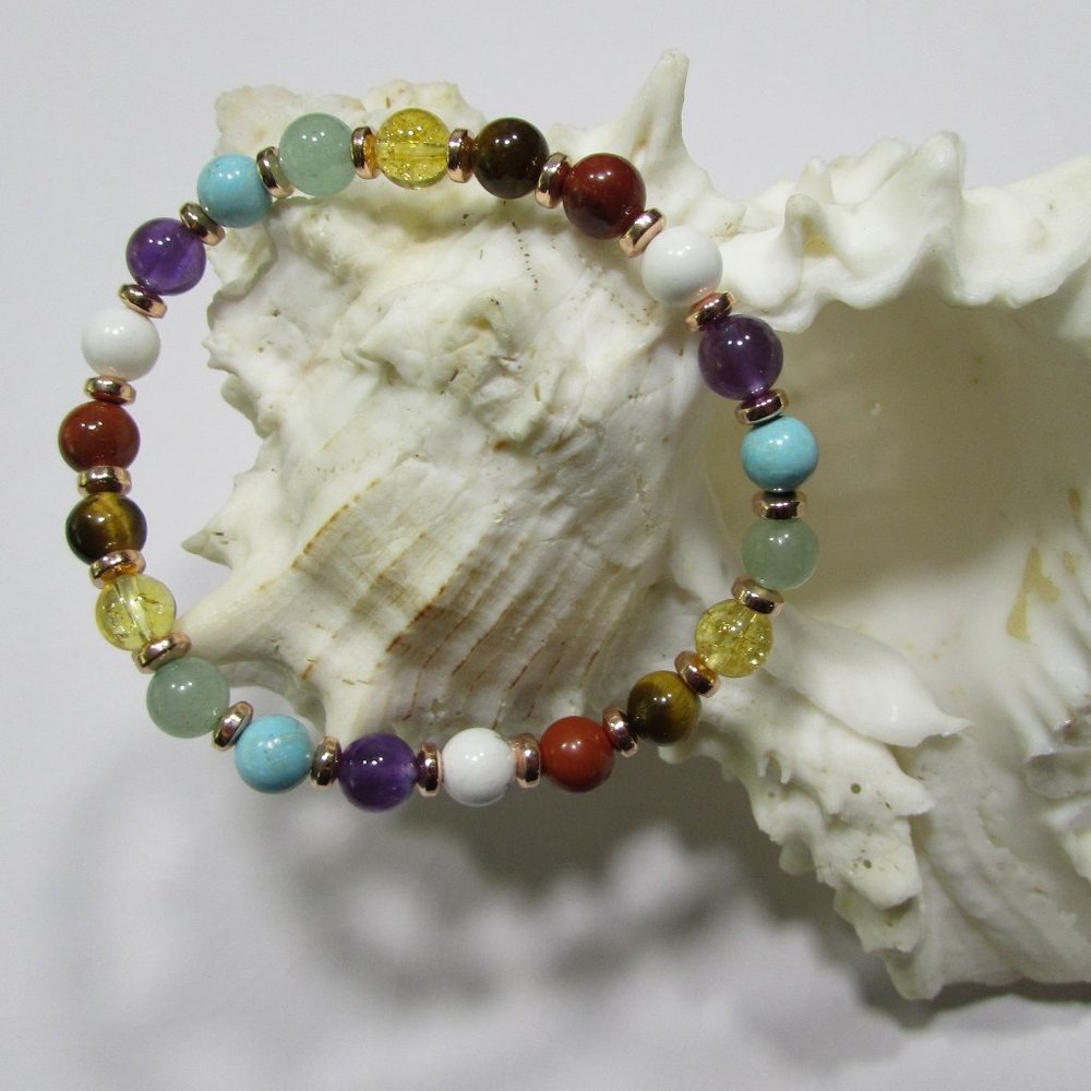 Chakra Natural Gemstone Bracelet